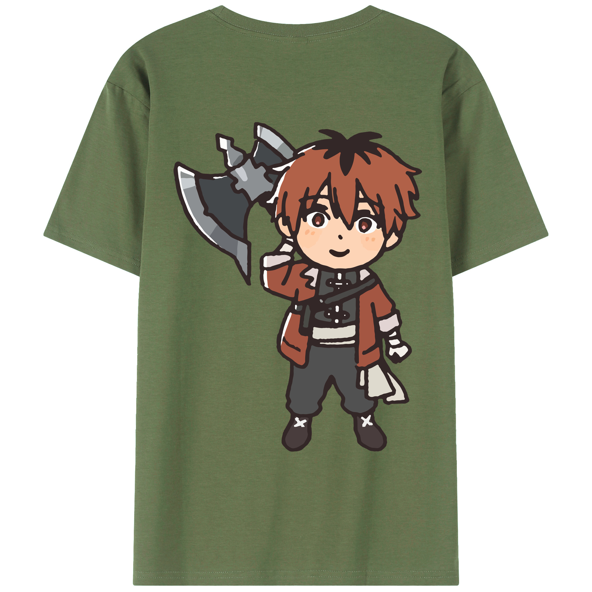 （画像用） 葬送のフリーレン Frieren 綿100％ メンズ半袖Tシャツ（バックプリント） 通気性